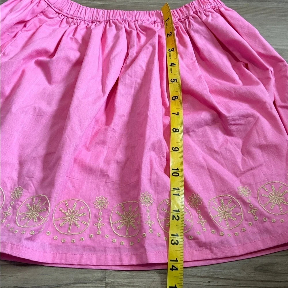 Girls Cynthia Rowley 2 piece set Embroidered Pineapple 7-8 yrs Pink Summer NEW